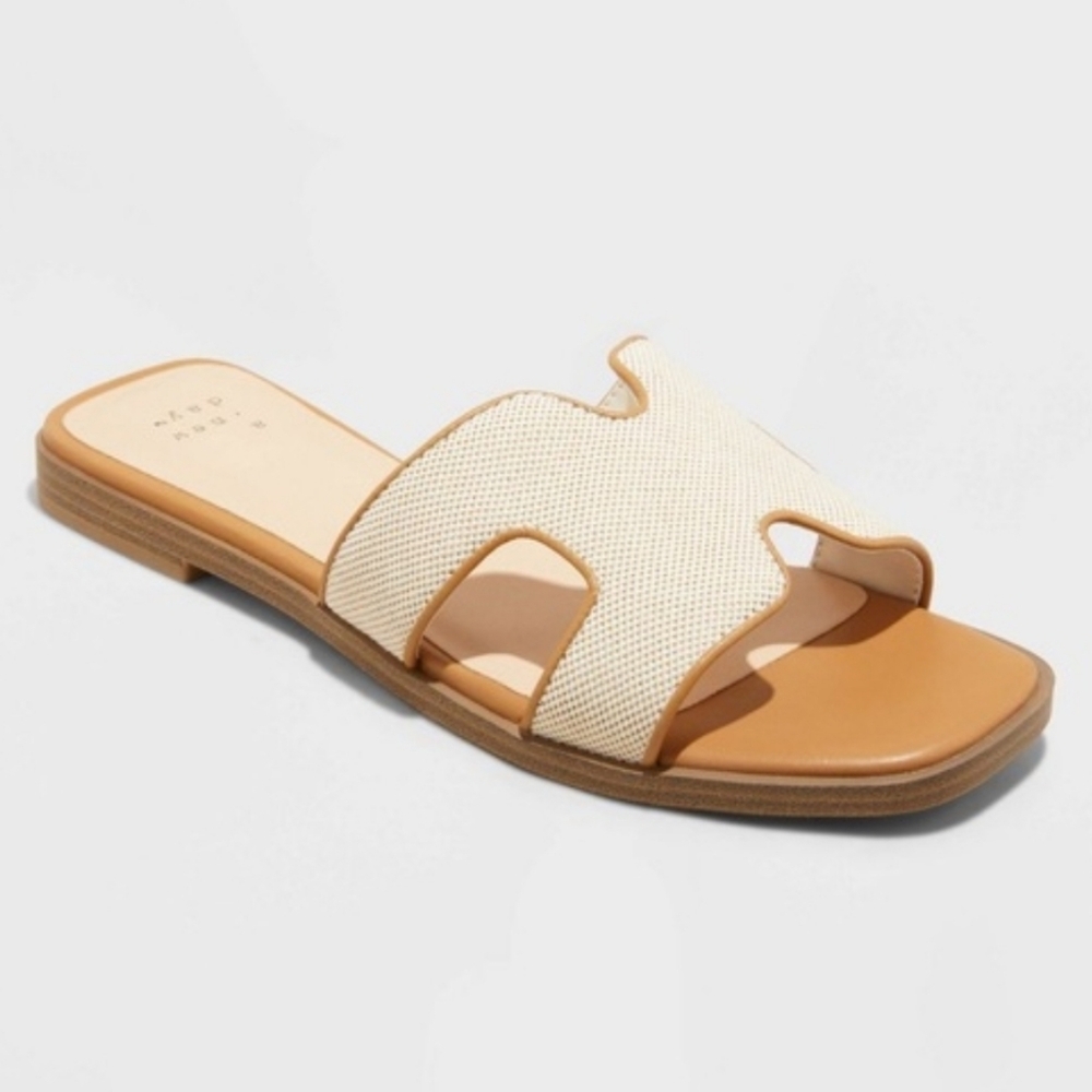 A New Day Cream Slide Sandals
